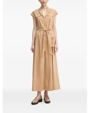 GAUDI Belted Maxi Dress - Natural