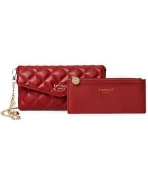 Twinset Set Documents Case - Red