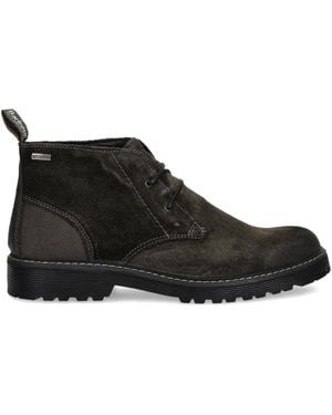 Barbour Lace-Up Panelled Boots - Black