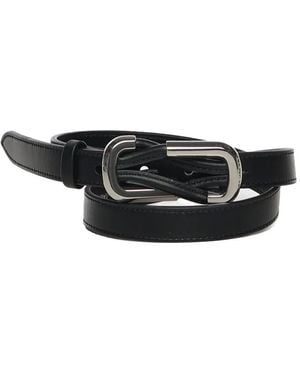 Marc Jacobs Leren Riem - Zwart