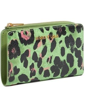 Bimba Y Lola レオパード 財布 - グリーン
