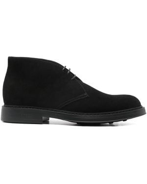 Doucal's Lace-Up Chukka Shoes - Black