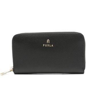 Furla Medium Camelia Zip Wallet - Black