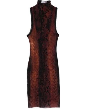 Jean Paul Gaultier Body-Hugging Mini Dress With Snake Print - Purple
