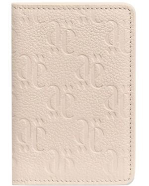 PLACE OF ELMS Grained Debossed Leather Wallet - Natural