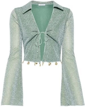 Oséree Camisa Lumiere Con Charm - Verde