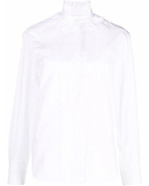 Rabanne Ruffled Shirt - White