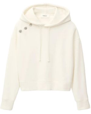Ba&sh Didi Embellished Hooded Hoodie - White