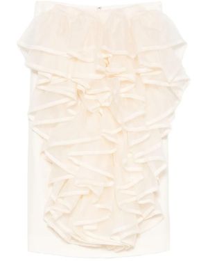 Viktor & Rolf Ruffled-Detail Skirt - Natural