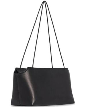 The Row Terrasse To-Go Leather Shoulder Bag - Black