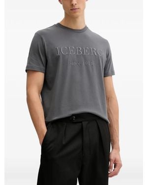 Iceberg Embroidered T-Shirt - Grey