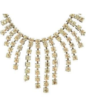 Madison Collana Decorata Con Strass - Bianco