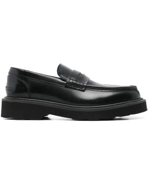 KENZO Mocassini Con Placca Logo - Nero