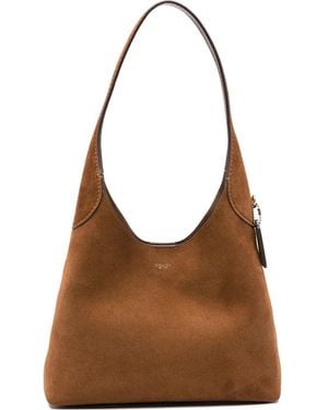 COACH Brooklyn Suede Shoulder Bag - Brown