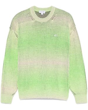 Lacoste Ombré Crew-Neck Knit Jumper - Green