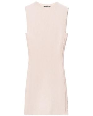 Alexander Wang Mini-Jurk Met Logo-Reliëf - Wit