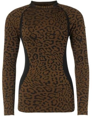 Goldbergh Jaguar Round Neck Top - Brown