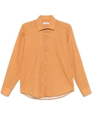 Manuel Ritz Striped Shirt - Orange