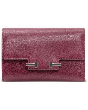 Tom Ford Grain Compact Wallet - Purple