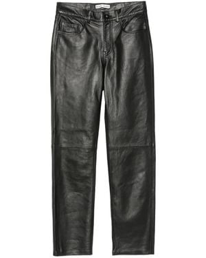 Blazé Milano Leather Pants - Gray