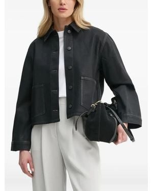 Samsøe & Samsøe Button-Fastening Pocket Jacket - Black