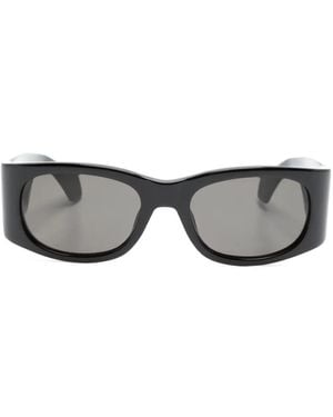 Ambush Lunettes De Soleil Ovales À Logo Imprimé - Gris
