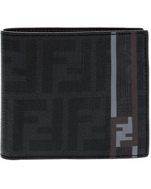 Fendi 'Zucca Bifold Wallet - Zwart