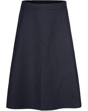 K-Way Zip-Detailing Midi Skirt - Blue