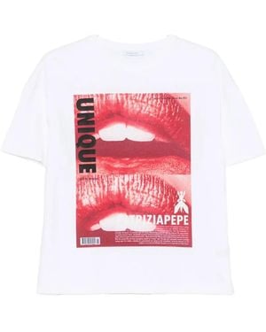 Patrizia Pepe Graphic-Print T-Shirt - White