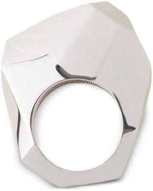 Lanvin Geometrischer Ring - Weiß