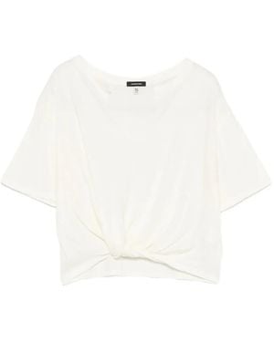 R13 Knot V-Neck T-Shirt - White