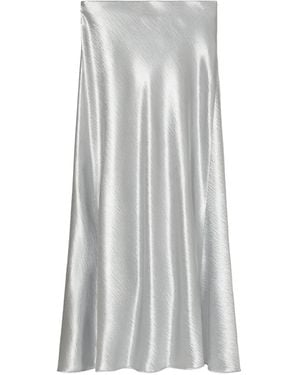 Tory Burch Satin Midi Skirt - White