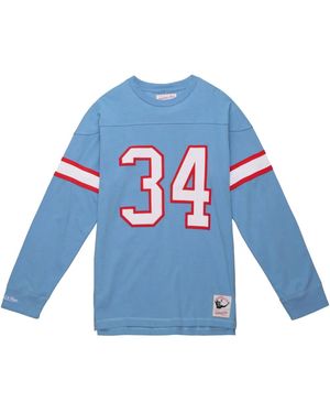 Mitchell & Ness Tenesse Oilers 1980 Earl Campbell Tシャツ - ブルー