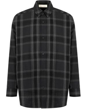 Fear Of God Flannel Button-Up Shirt - Black
