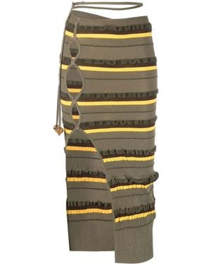 Jacquemus Green 'concha' Pencil Skirt