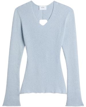Axel Arigato Tube Ribbed-Knit Top - Blue