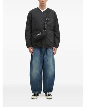 NANGA Chaqueta con bolsillos de parche - Negro