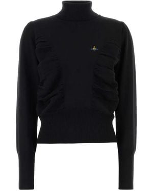 Vivienne Westwood Jersey Pamela Fruncido - Negro