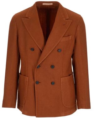 Al Duca d'Aosta Double-Breasted Jacket - Brown