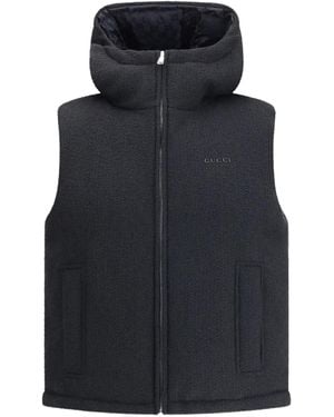 Gucci Chaqueta reversible con capucha - Negro