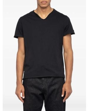 Zadig & Voltaire Monastir Henley T-Shirt - Black