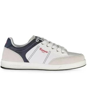 Carrera Paneled Lace-Up Sneakers - White