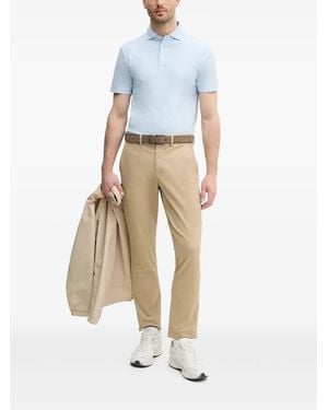 Hackett Embroidered-Logo Polo Shirt - White