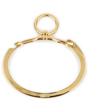 MM6 by Maison Martin Margiela Bracciale Rigido Con Anello - Metallizzato
