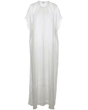 Valentino Garavani Sheer Silk-Organza Maxi Dress - White