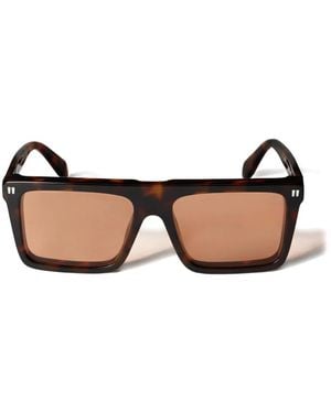 Off-White c/o Virgil Abloh Bridgeport Lens Sunglasses - Brown