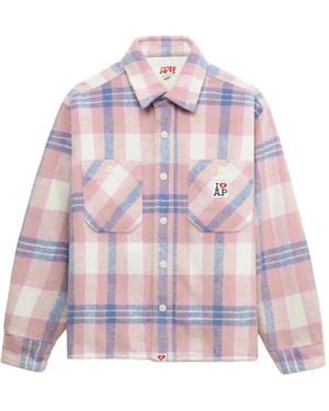A Bathing Ape Pocket Plaid Shirt - Pink