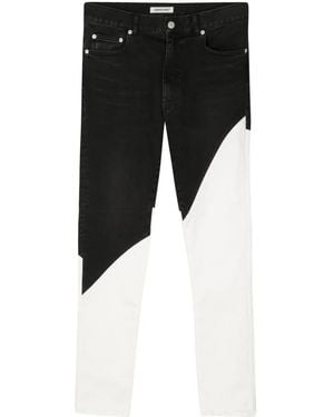 Undercover Colour-Blocked Skinny Jeans - Black