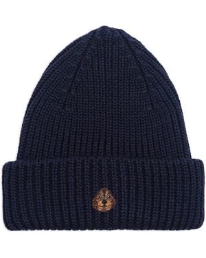 PELO FOUNDATION Dog-Appliqué Beanie - Blue
