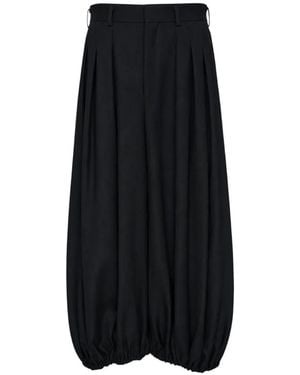 Comme des Garçons Pleated Balloon Pallazo Trousers - Black